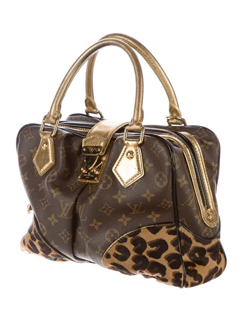 LOUIS VUITTON Monogram Leopard Adele 